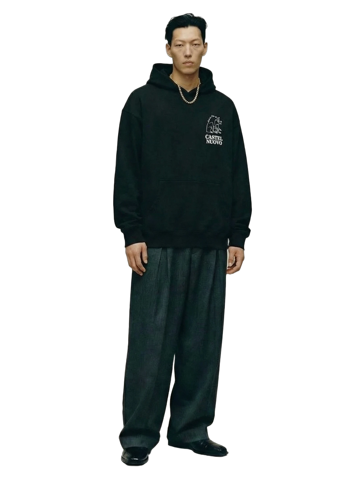 Sigillo Hoodie in black, men's cut