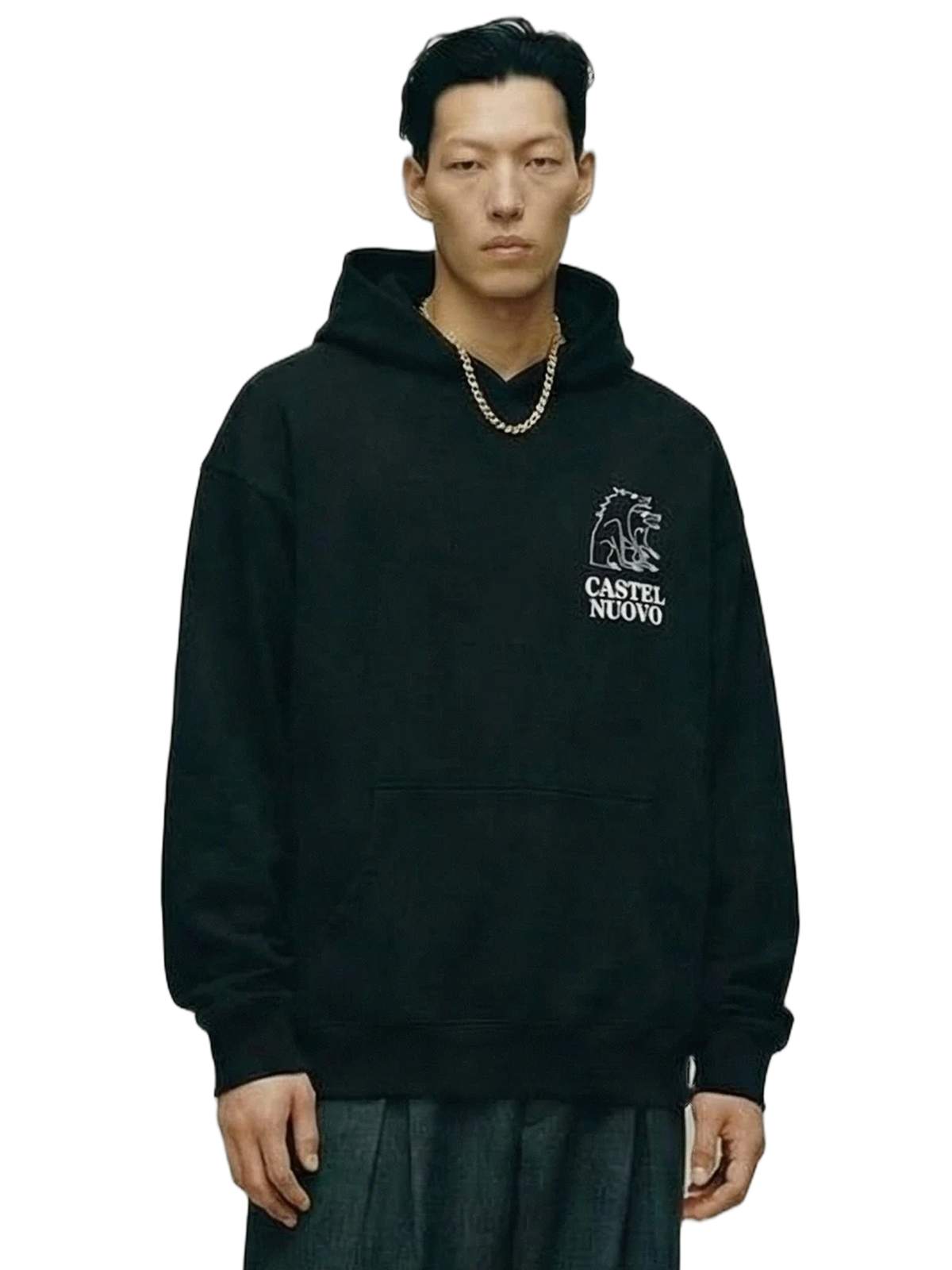 Sigillo Hoodie in black, men's cut