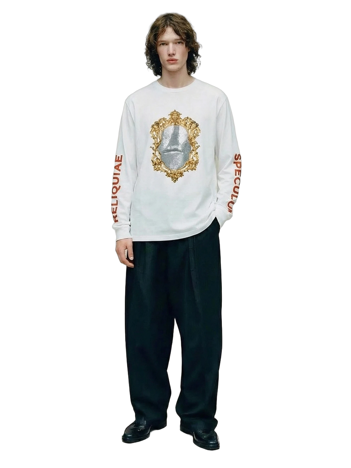 Speculum Longsleeve in white, men's cut