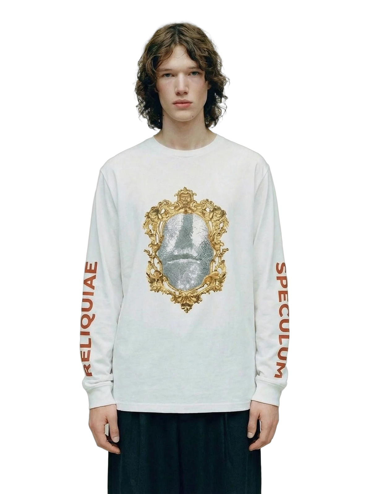 Speculum Longsleeve in white, men's cut