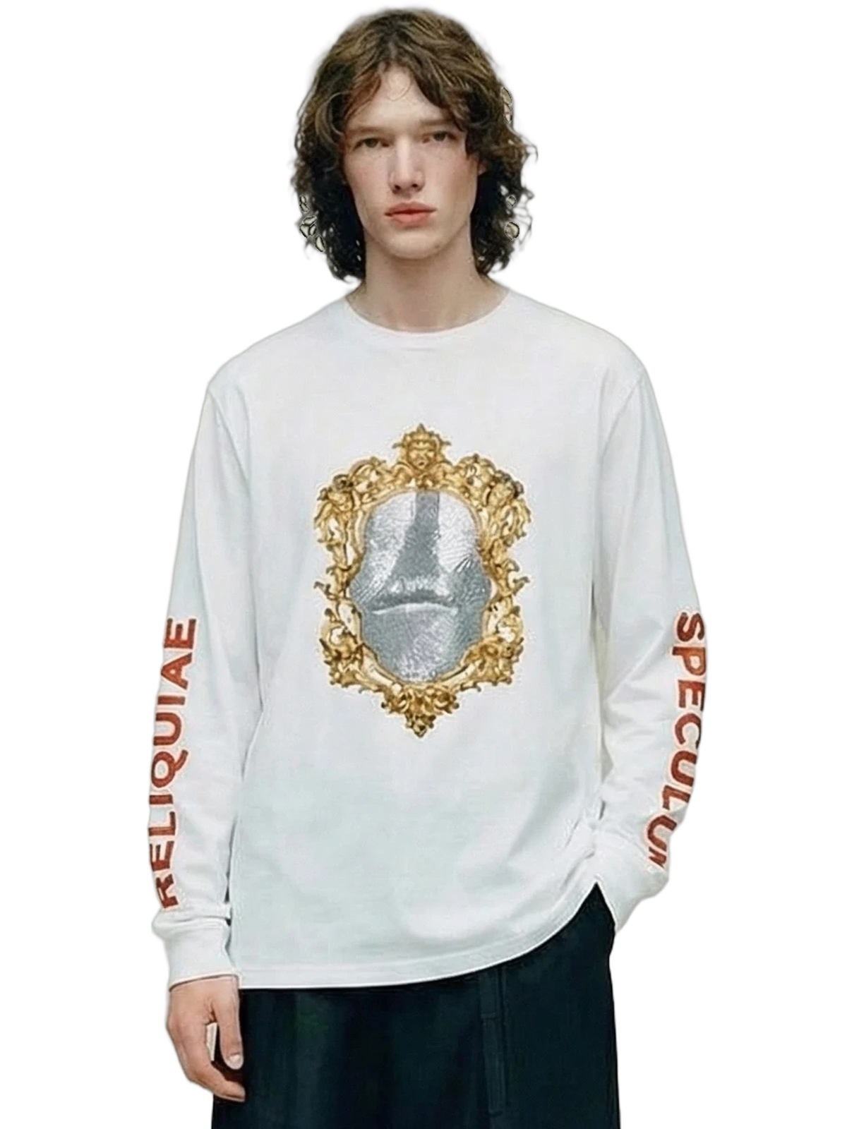 Speculum Longsleeve in white, men's cut