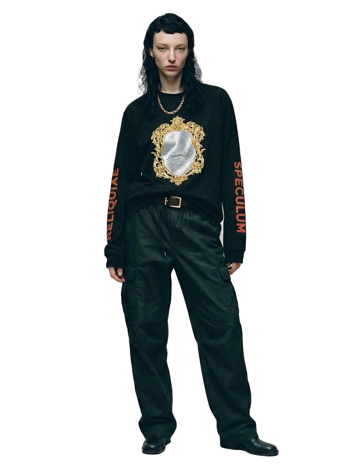 Speculum Longsleeve in black, women's cut
