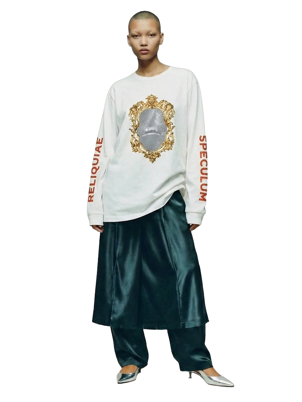 Speculum Longsleeve in white, women's cut