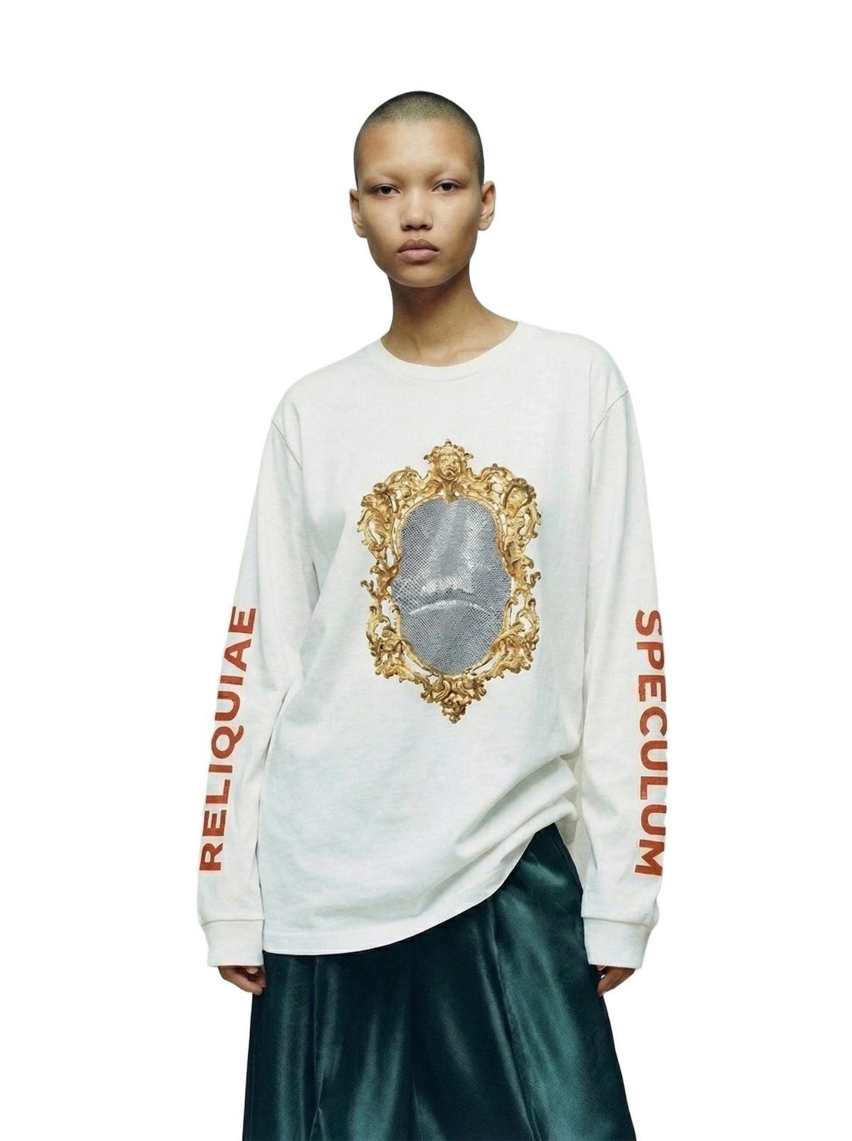 Speculum Longsleeve in white, women's cut