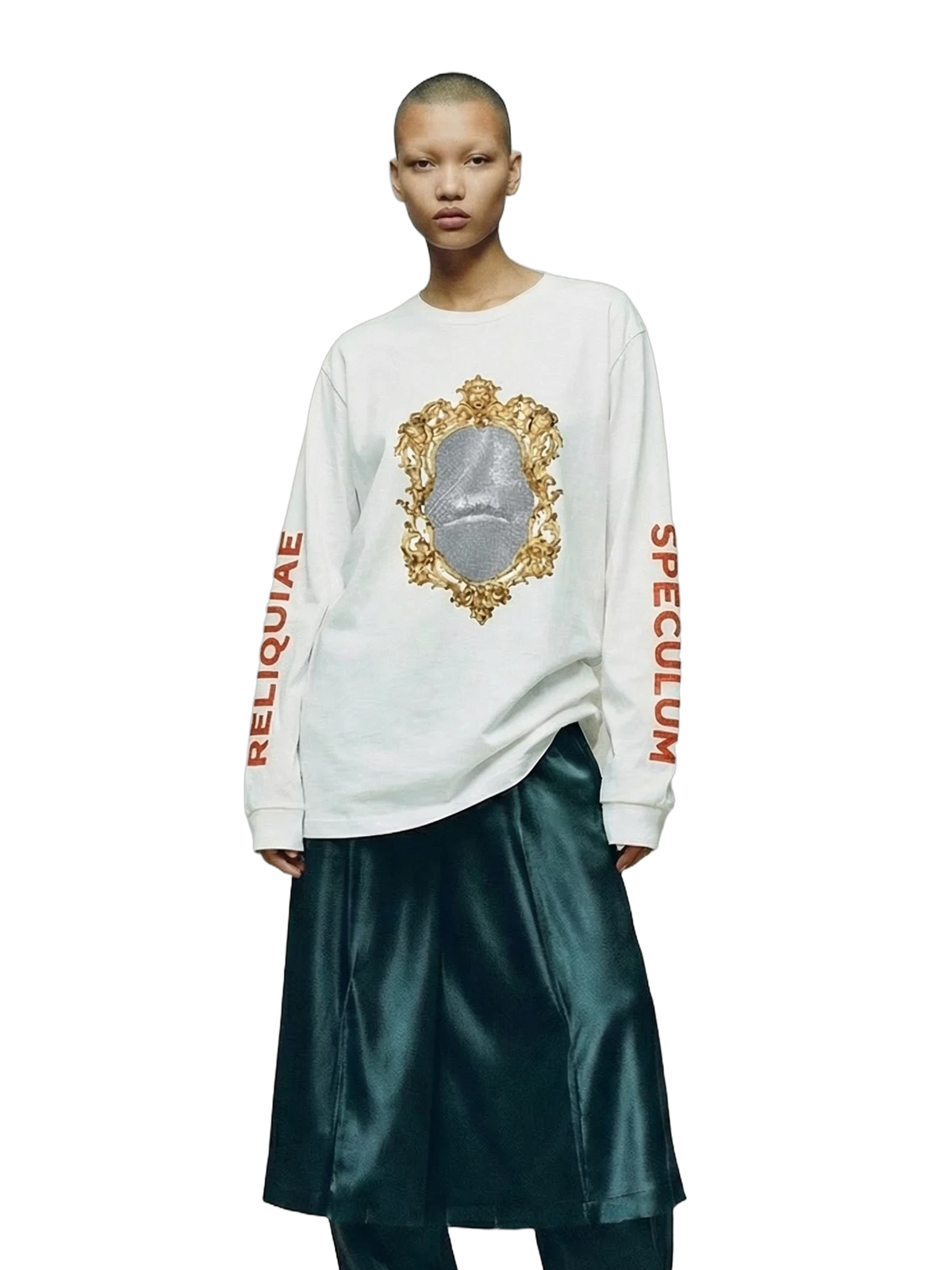 Speculum Longsleeve in white, women's cut