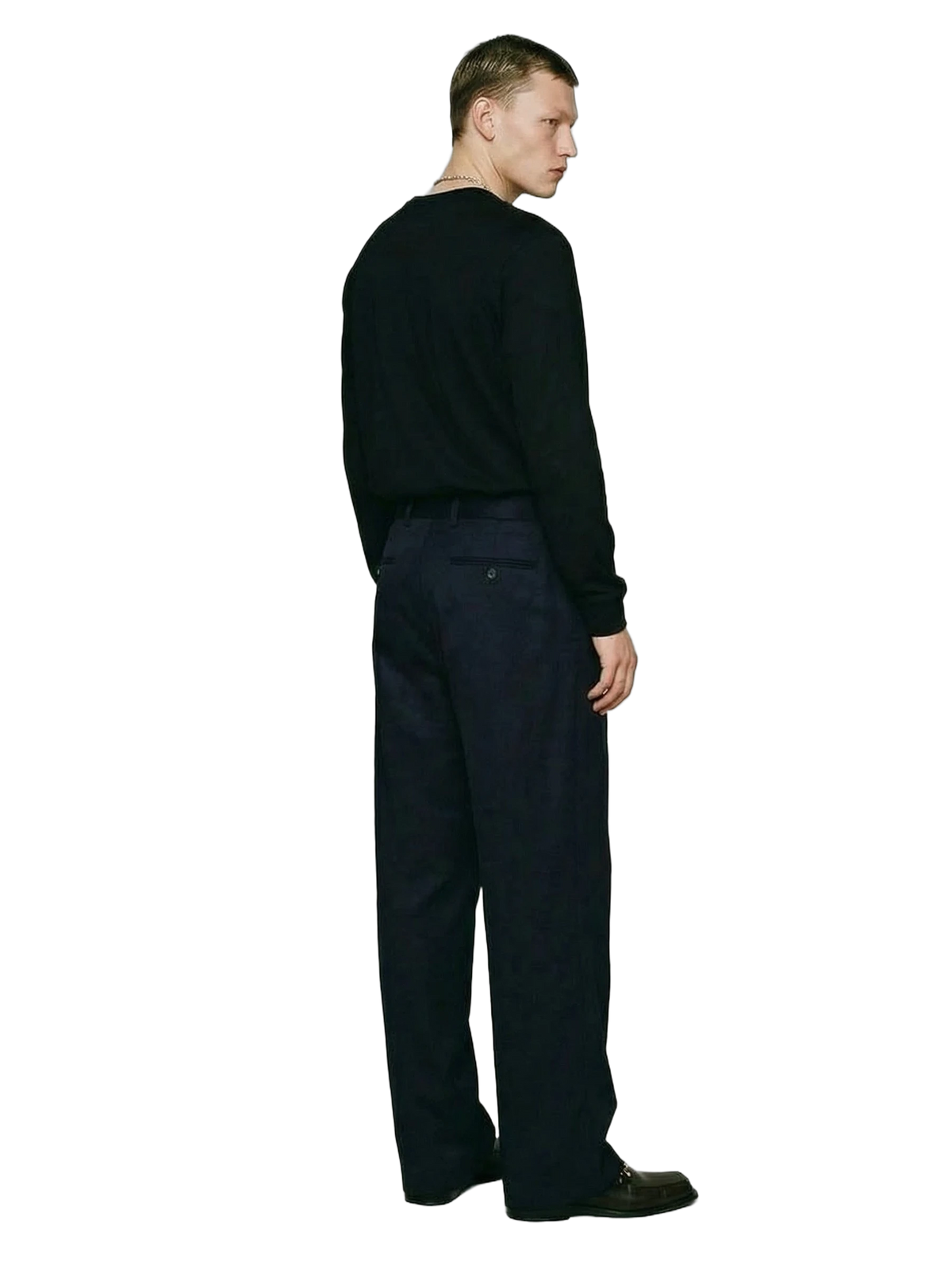 Dalla Nebbia Longsleeve in black, men's cut