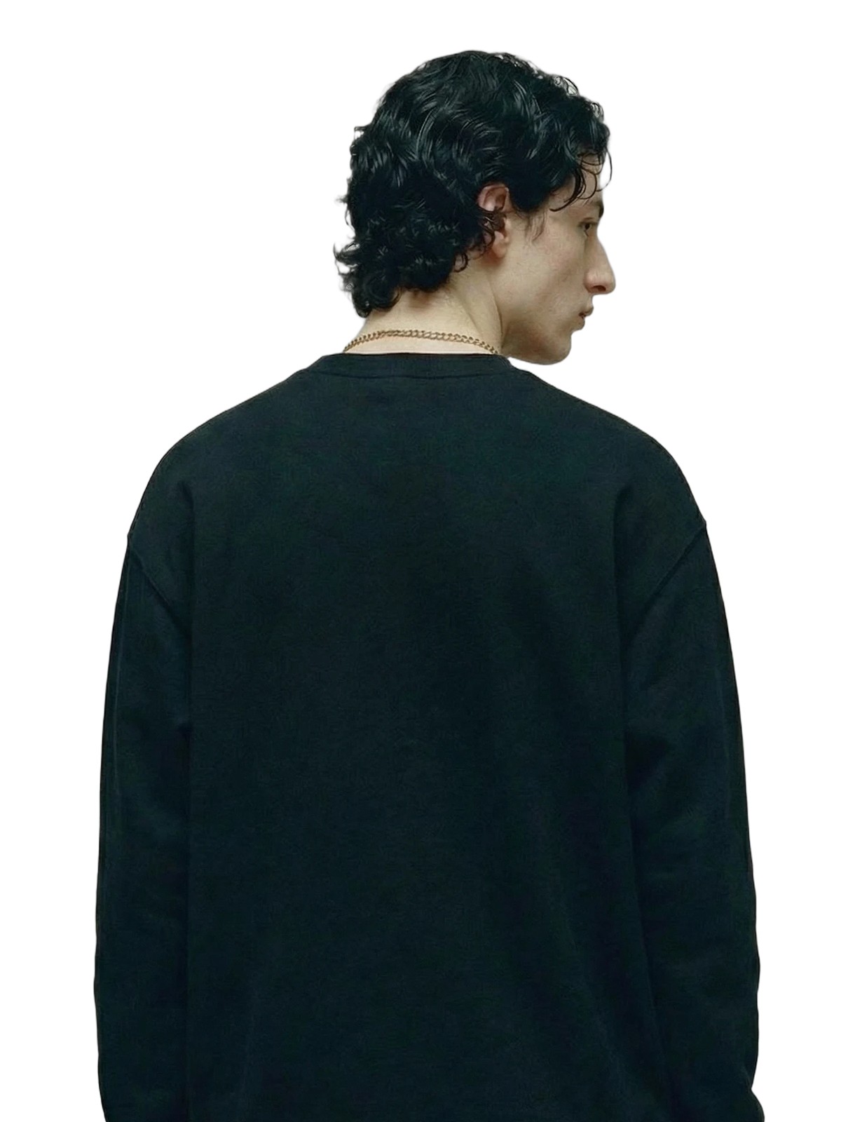 Sub Oculo Crewneck in black, men's cut