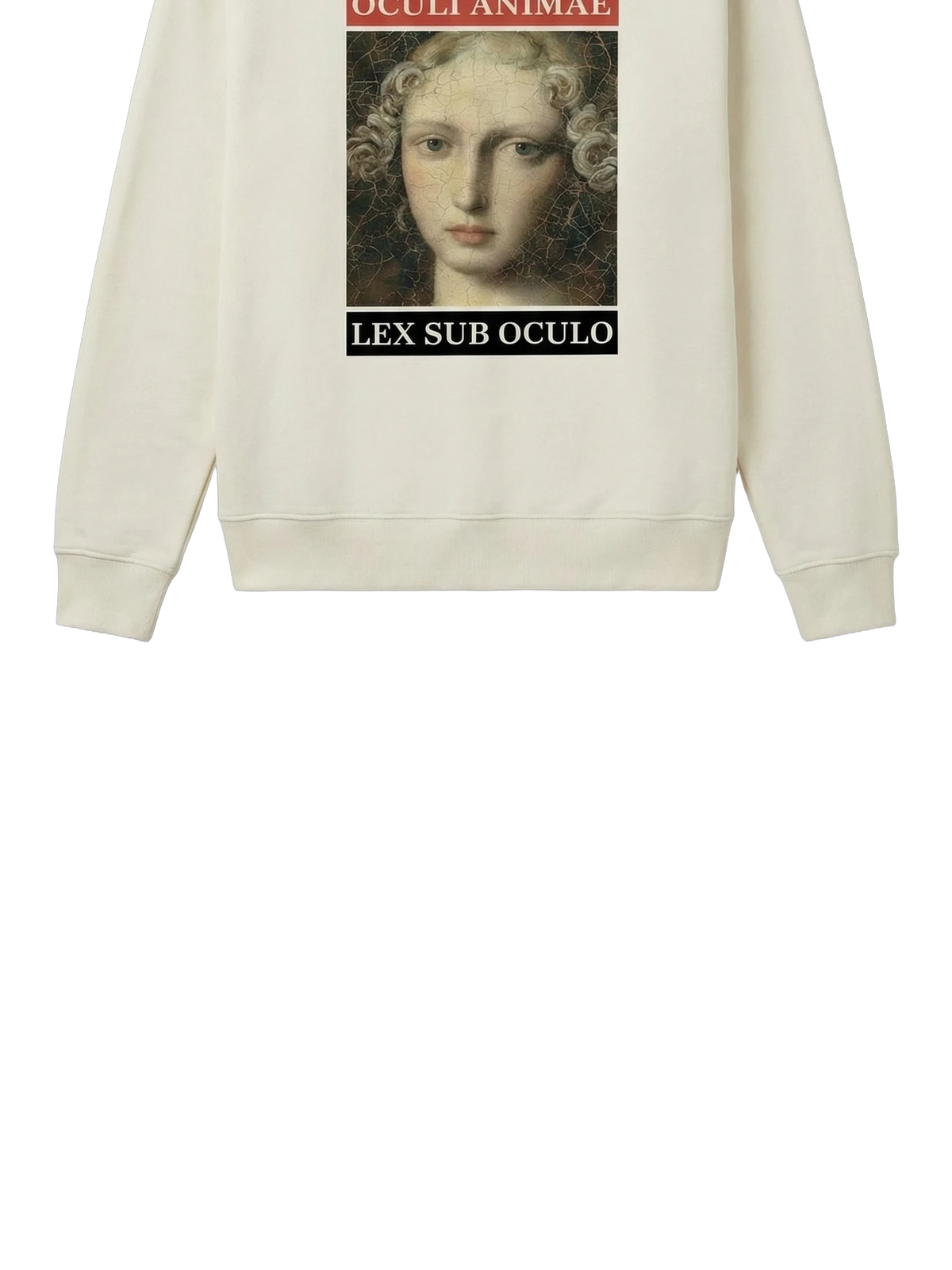 Sub Oculo Crewneck in bone, women's cut