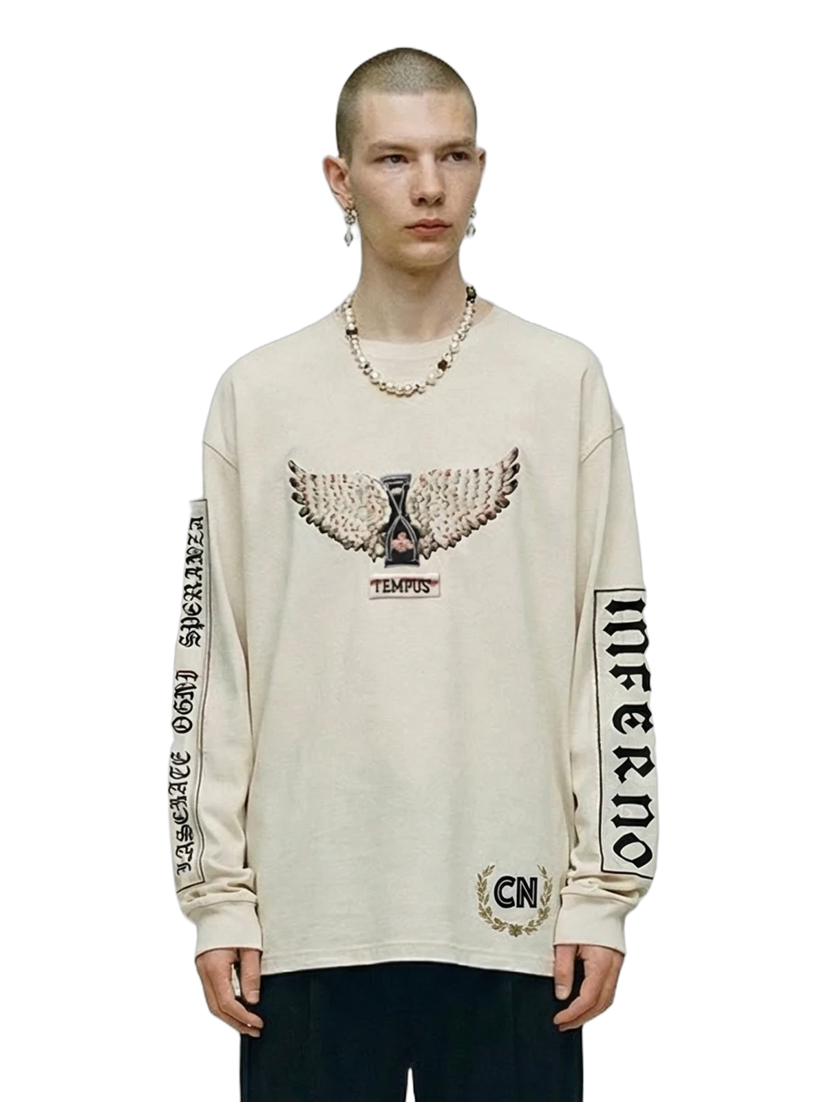 Tempus Longsleeve in natural, men's cut