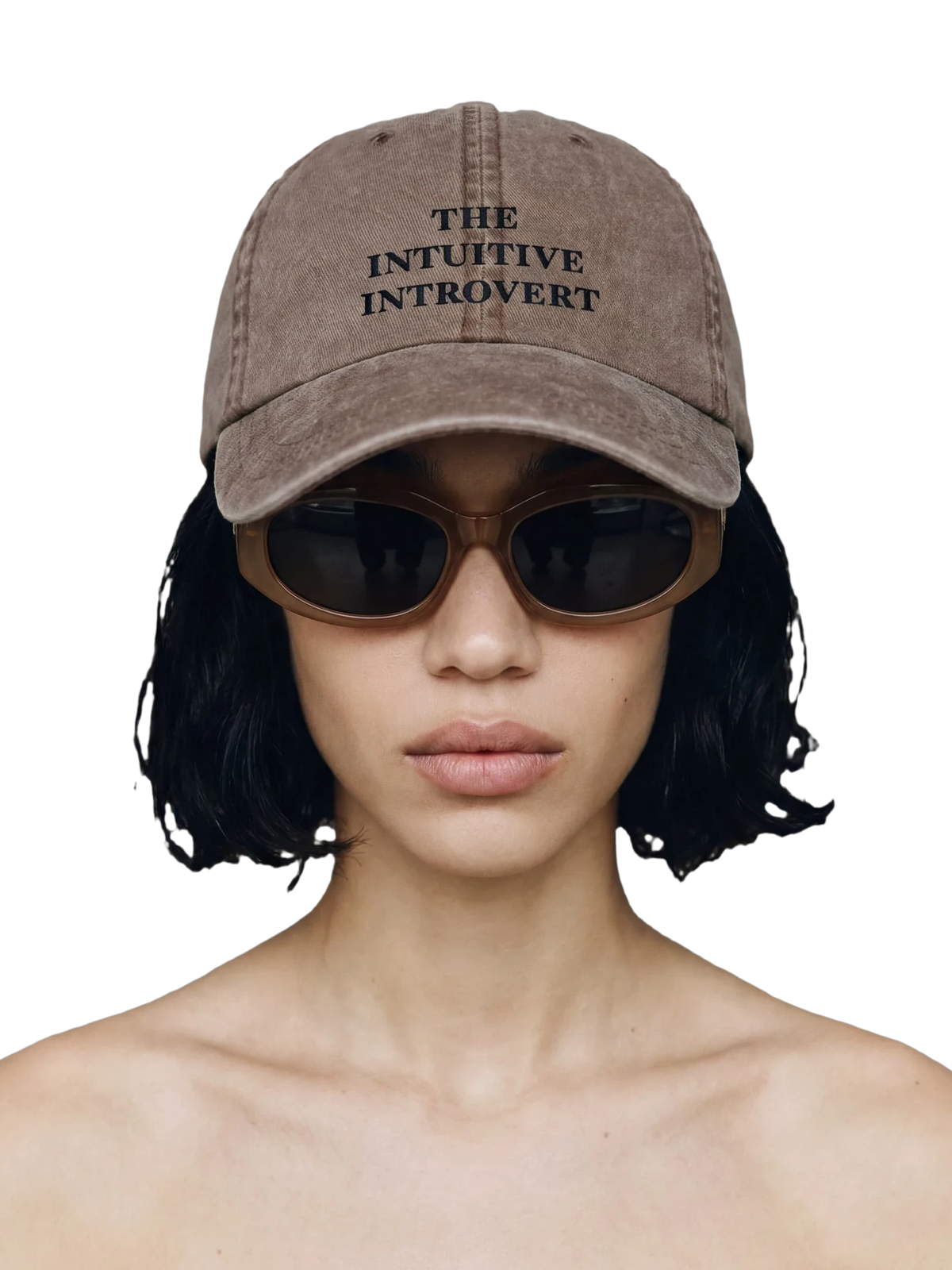 Intuitive Introvert Cap in brown