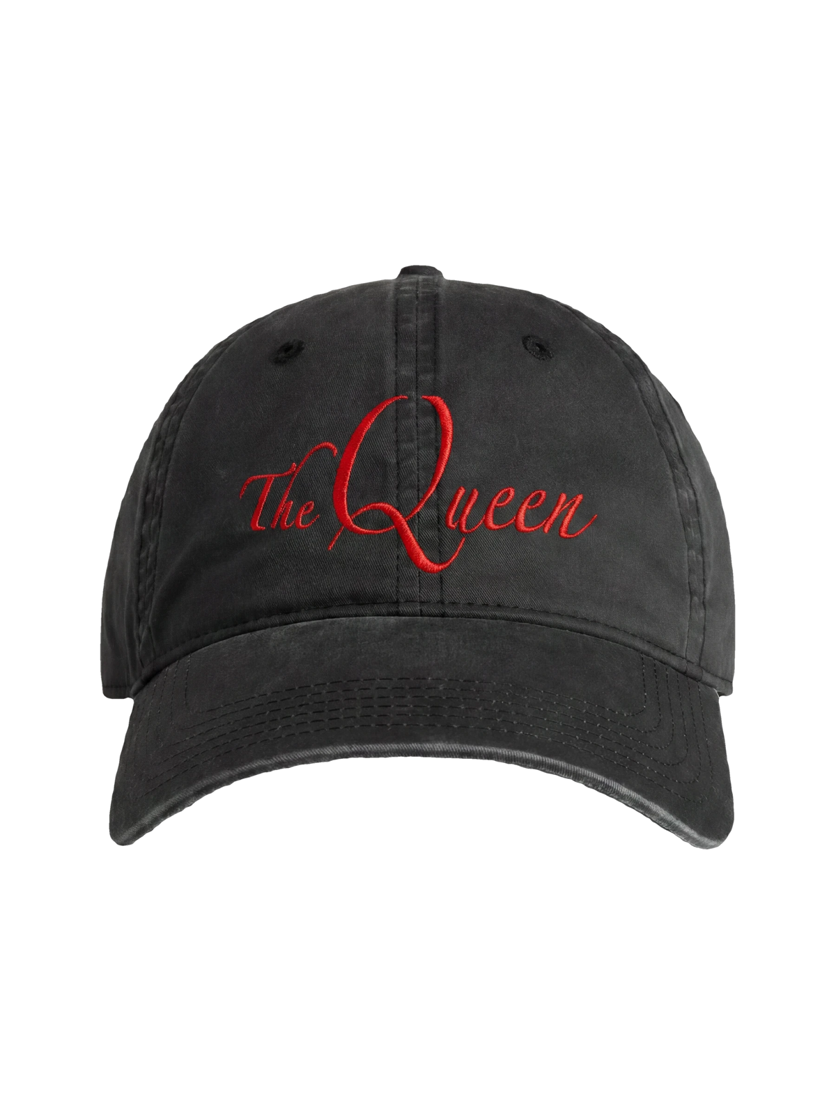The Queen Cap in faded black