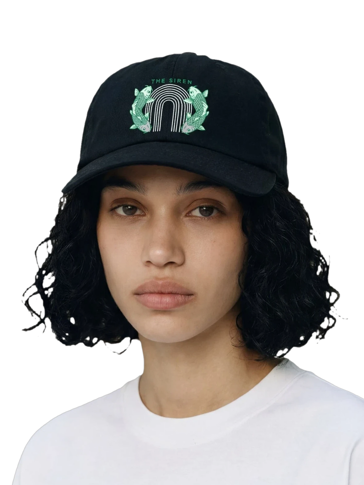 The Siren Cap in black