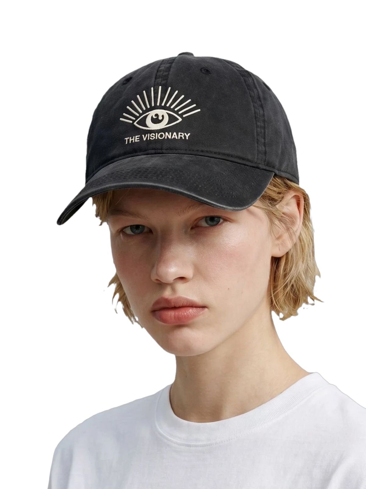 The Visionary Cap in faded black