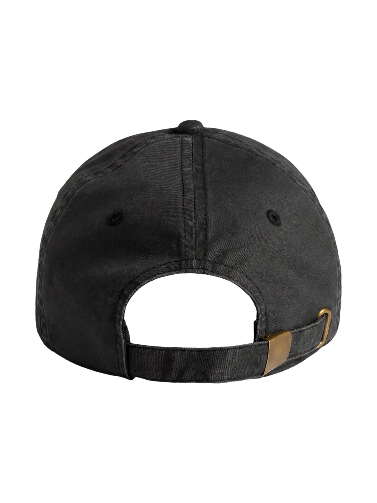 The Visionary Cap in faded black, flat lay