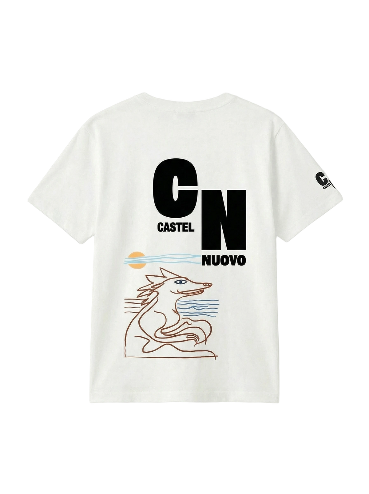 Totem Tee in white, men's cut