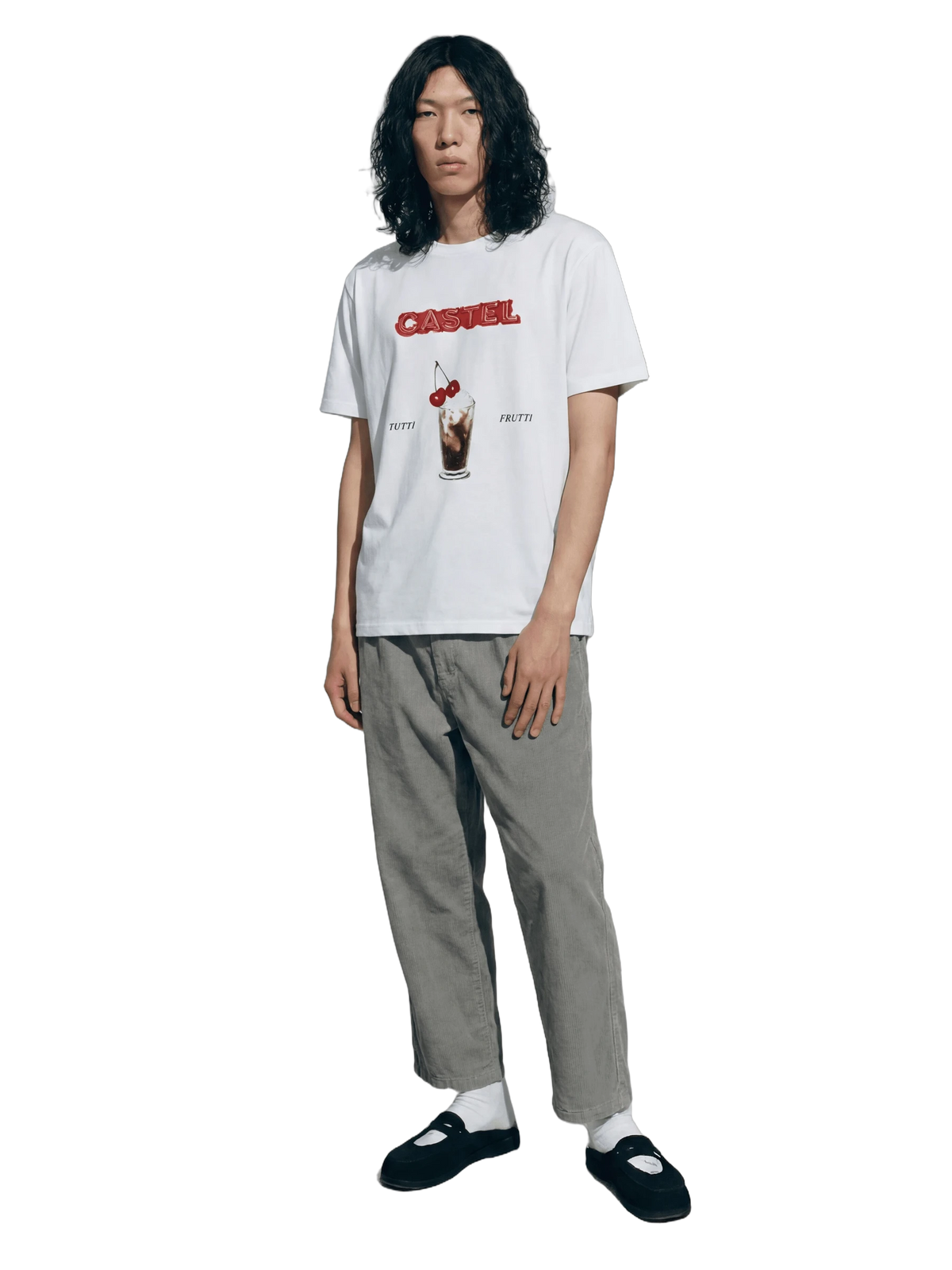 Tutti Frutti Tee in white, men's cut