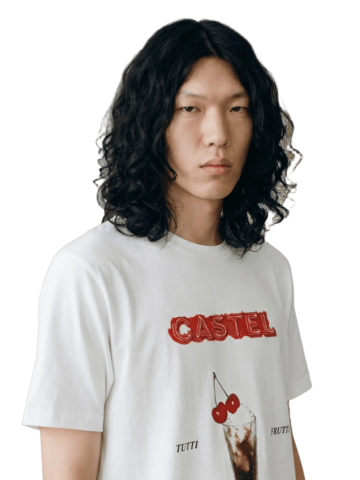 Tutti Frutti Tee in white, men's cut