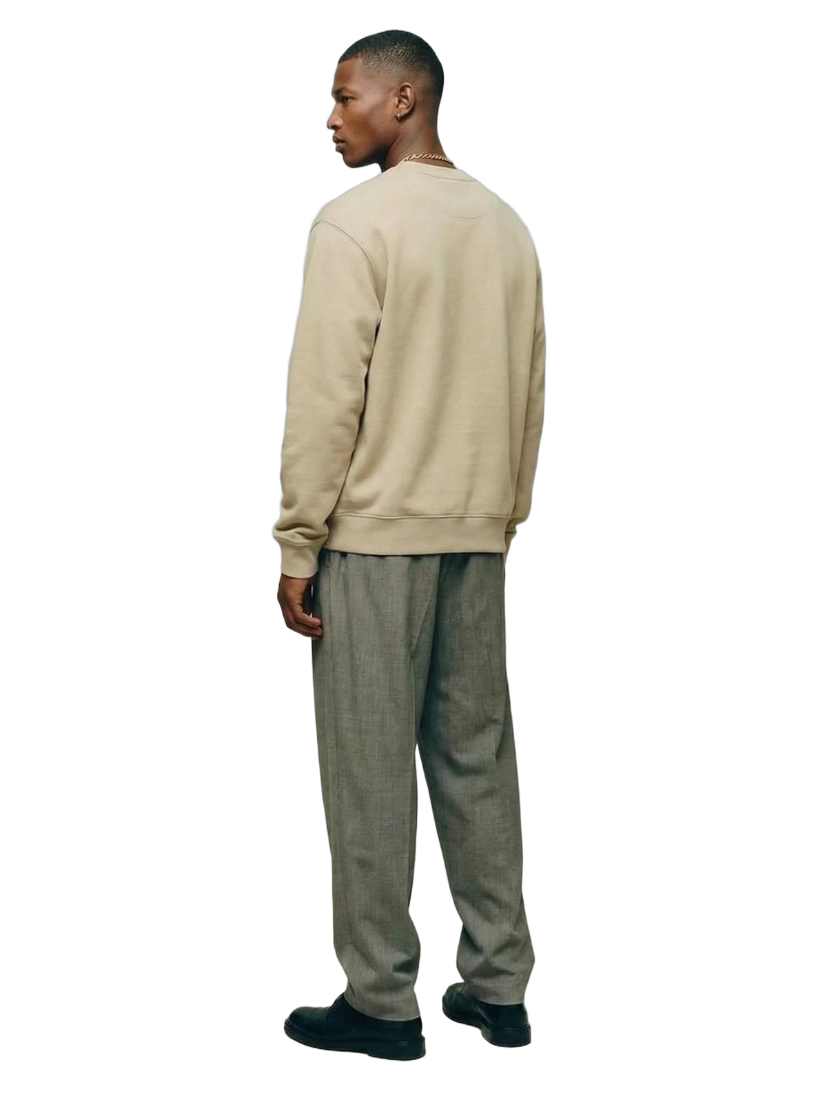 Bologna 1972 Crewneck in sand, men's cut