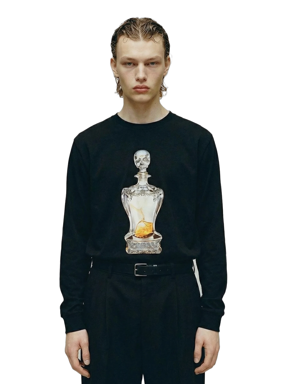 Veleno Longsleeve in black, men's cut