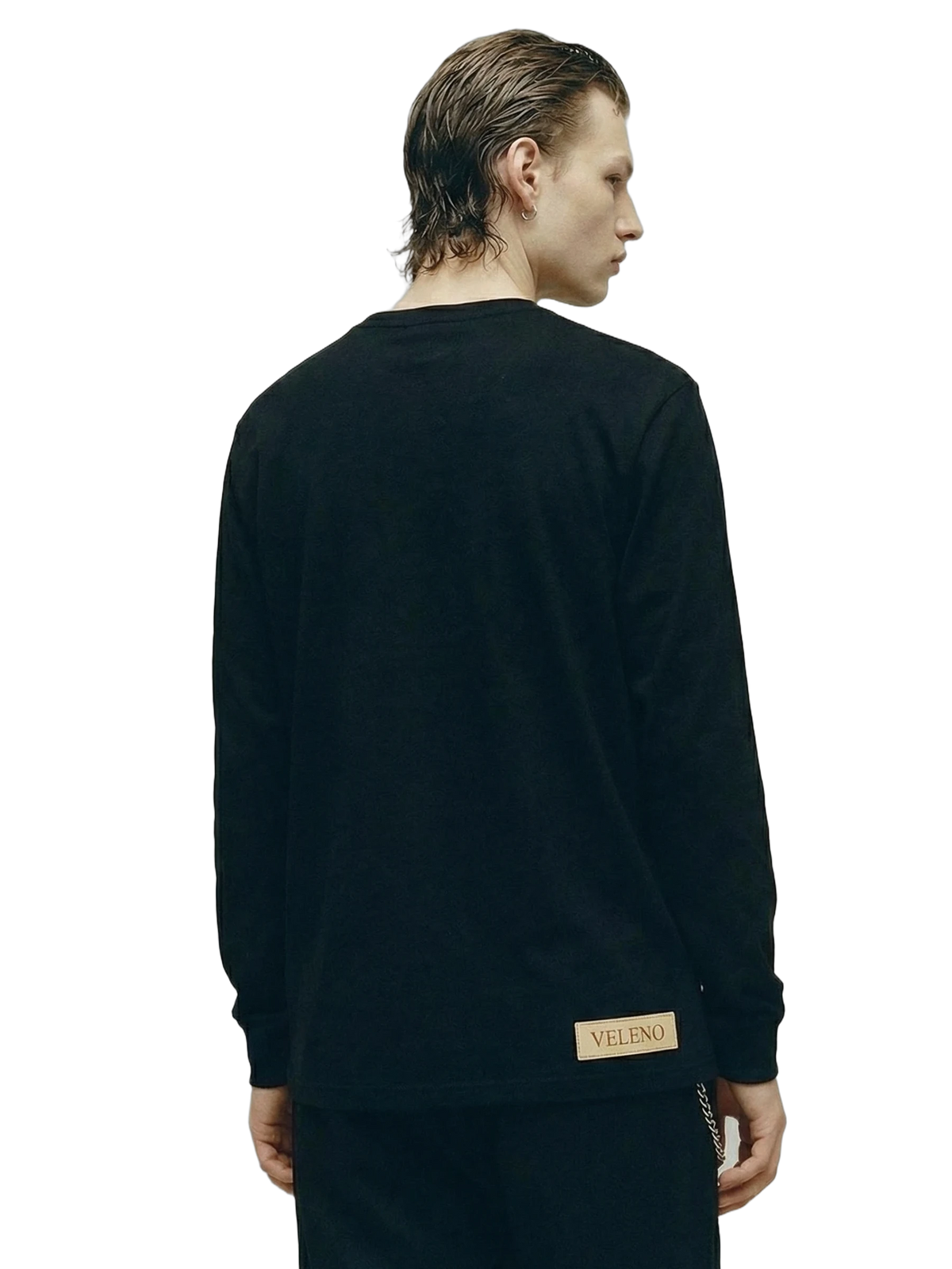 Veleno Longsleeve in black, men's cut