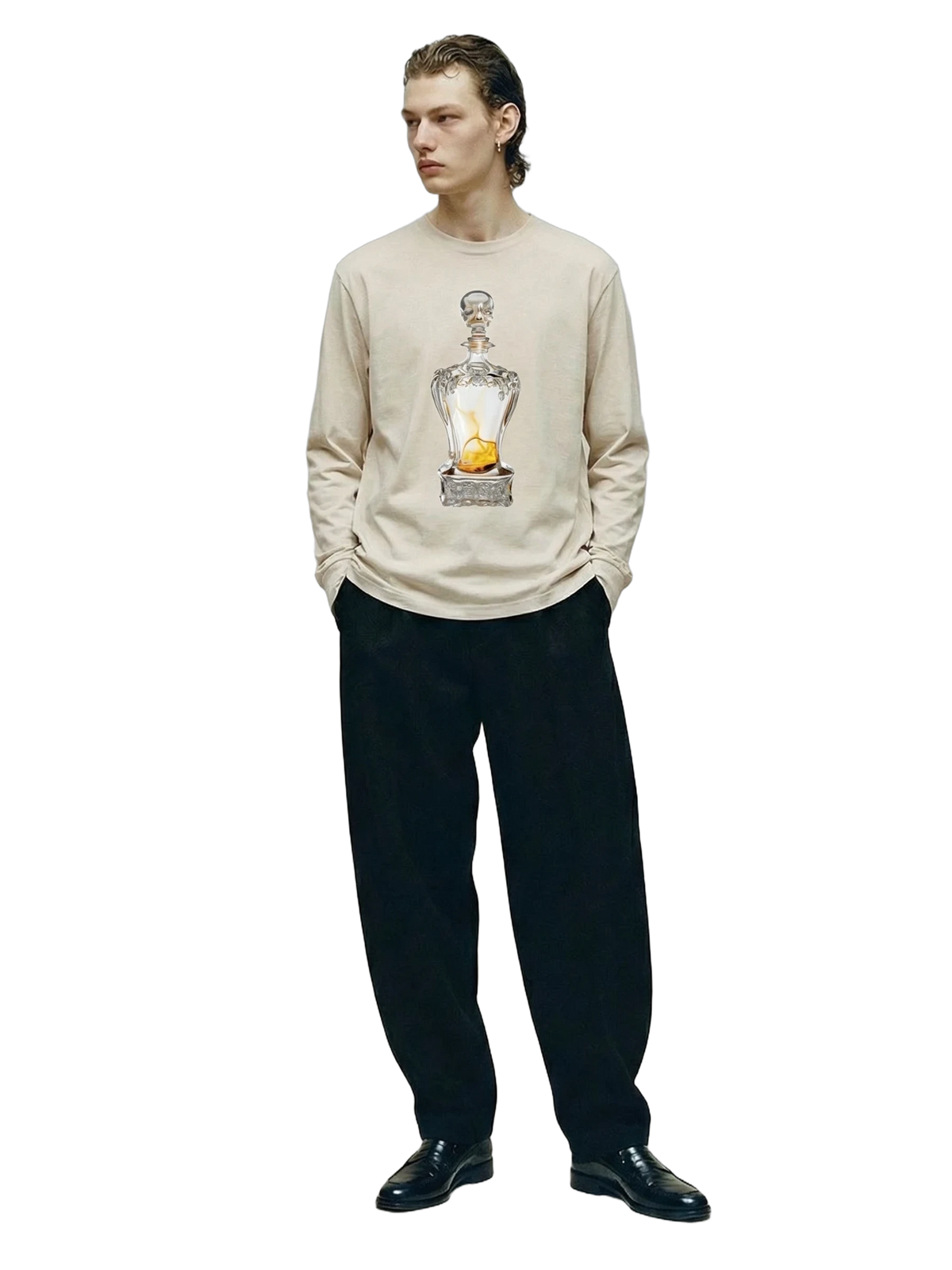 Veleno Longsleeve in natural, men's cut