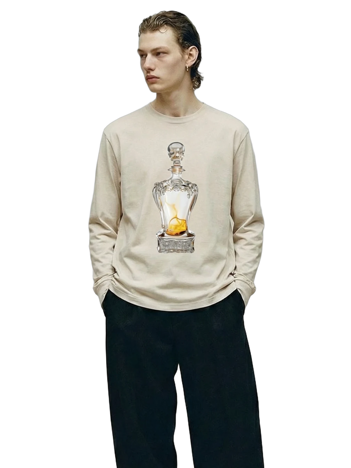 Veleno Longsleeve in natural, men's cut