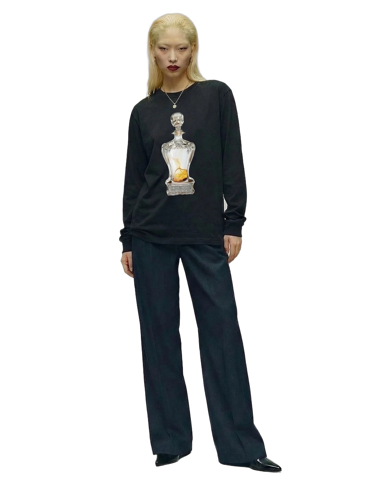 Veleno Longsleeve in black, women's cut