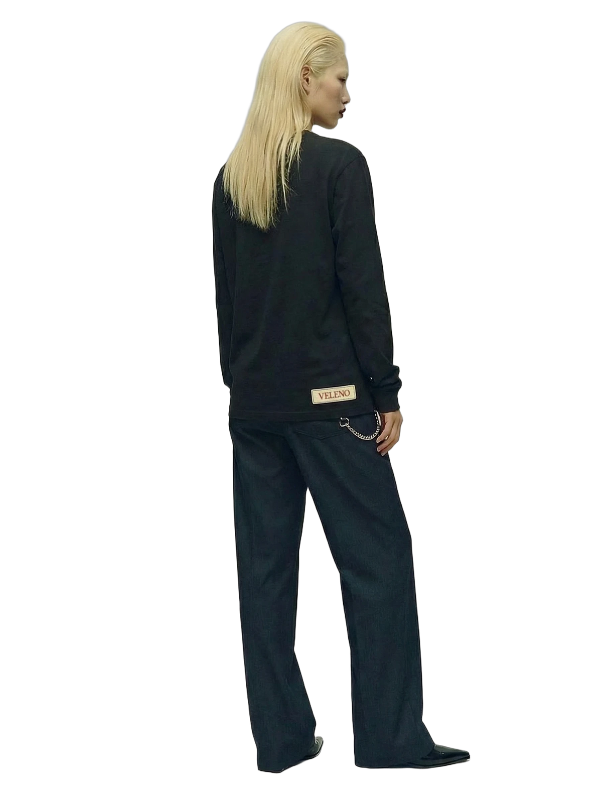 Veleno Longsleeve in black, women's cut