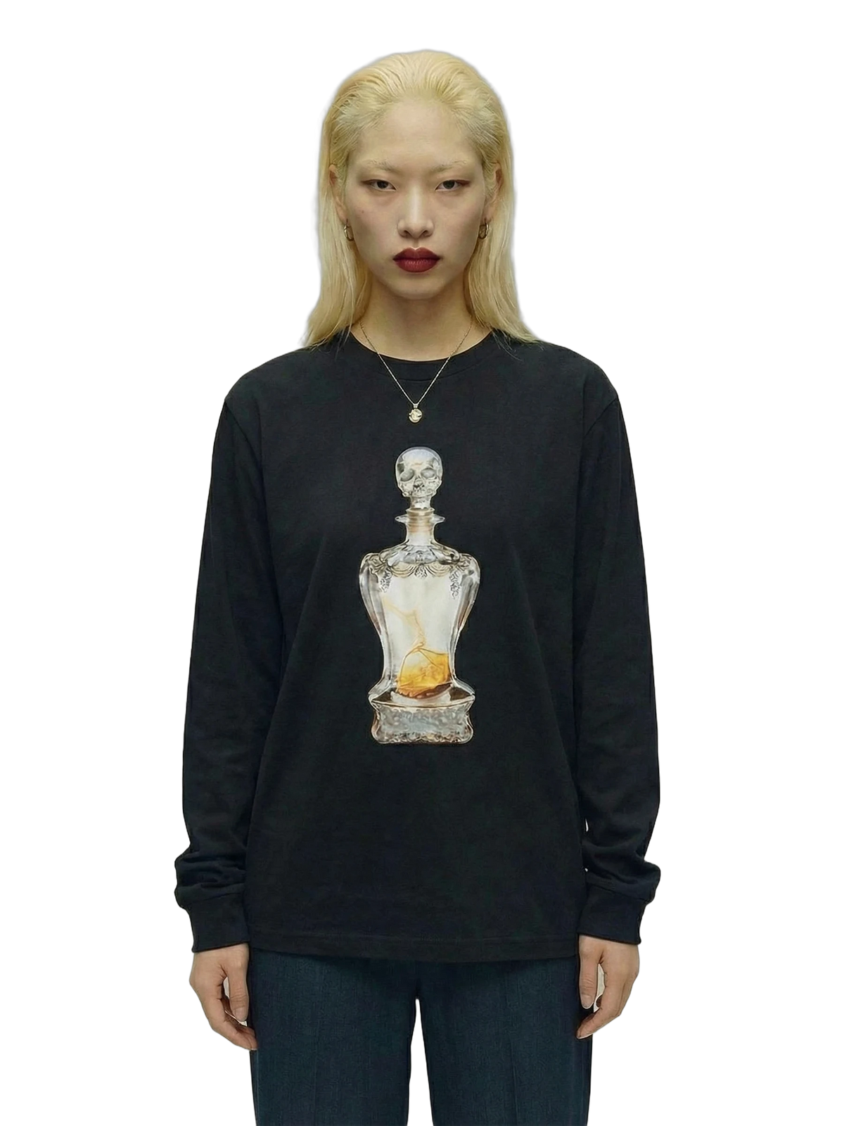 Veleno Longsleeve in black, women's cut
