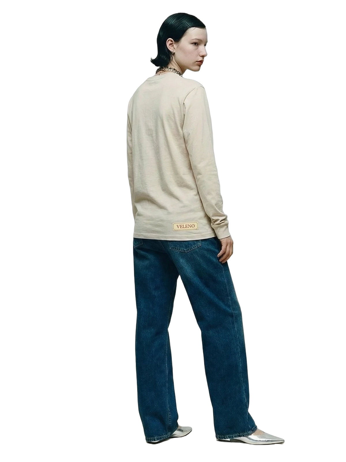 Veleno Longsleeve in natural, women's cut