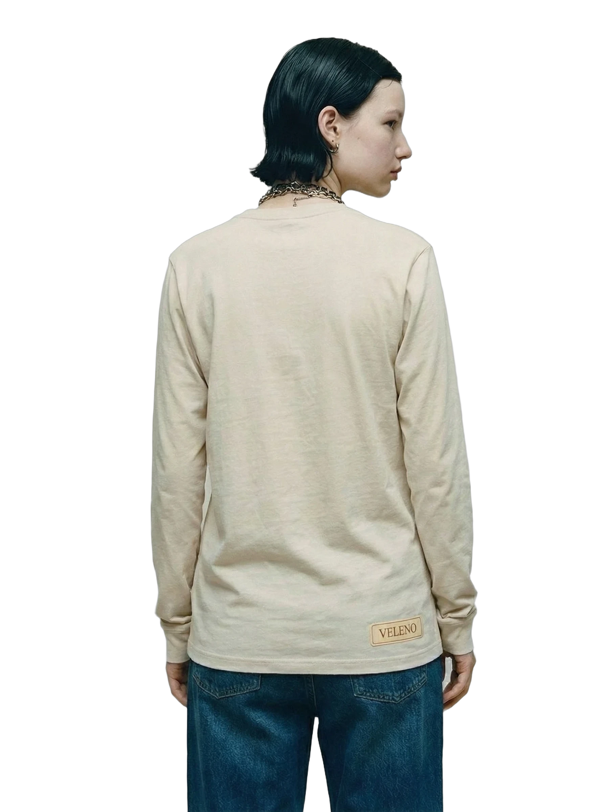 Veleno Longsleeve in natural, women's cut
