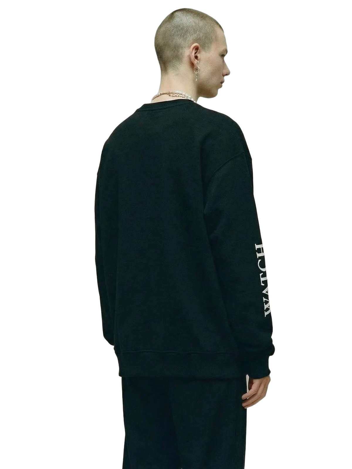 Vigilans Crewneck in black, men's cut