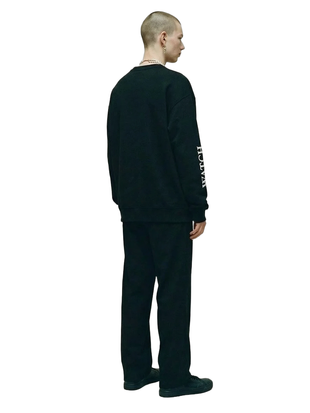 Vigilans Crewneck in black, men's cut
