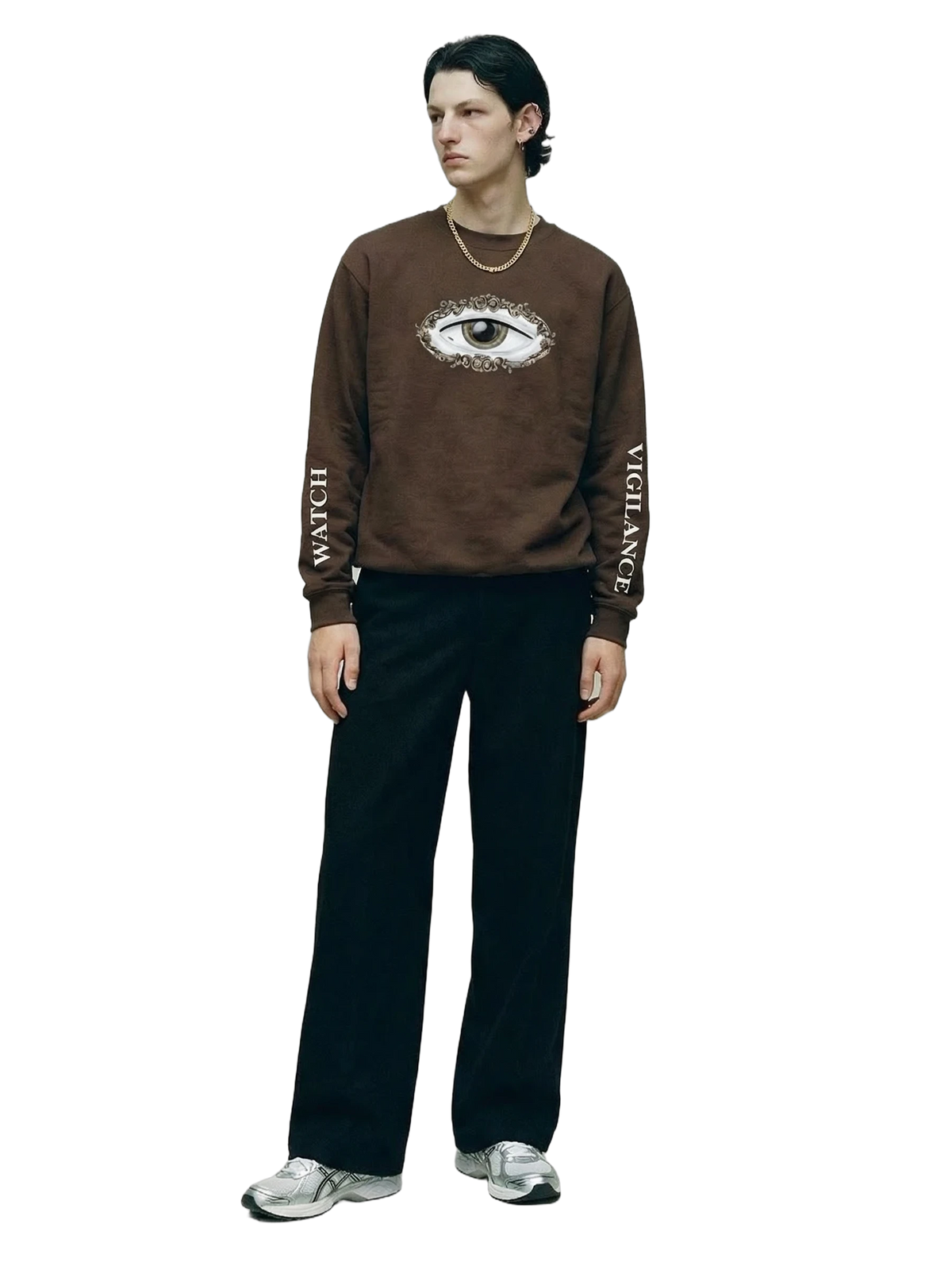 Vigilans Crewneck in brown, men's cut