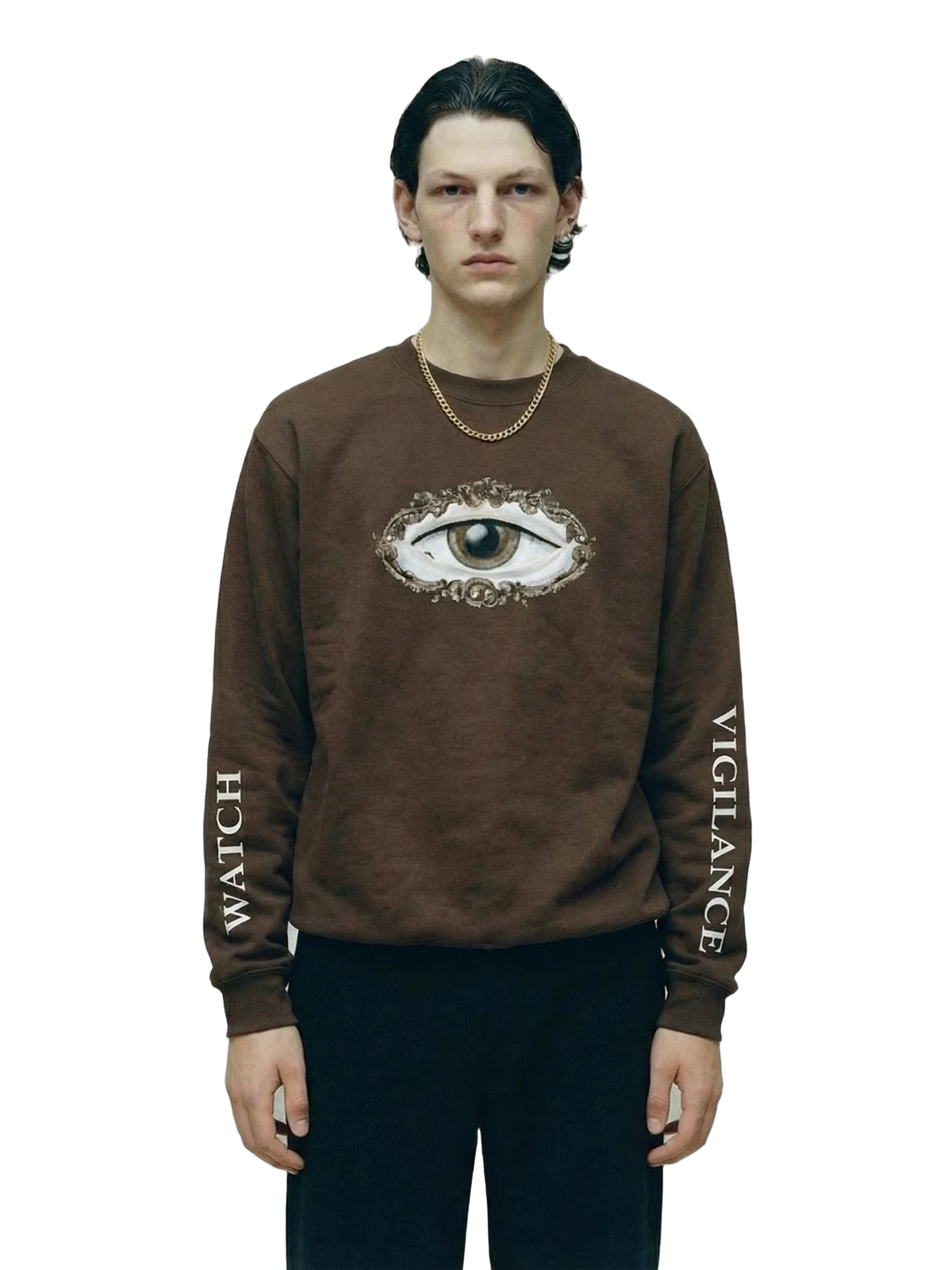 Vigilans Crewneck in brown, men's cut