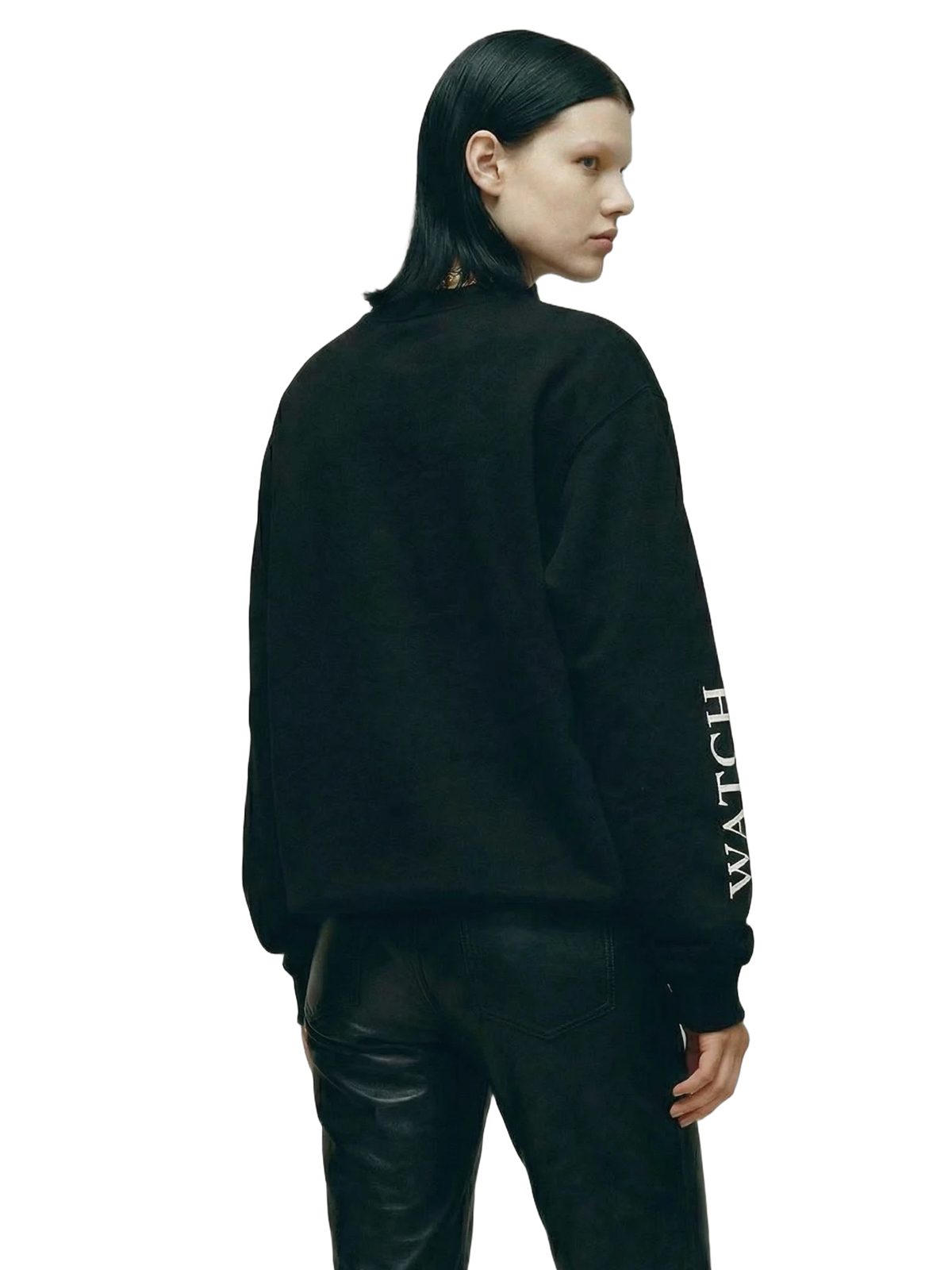 Vigilans Crewneck in black, women's cut