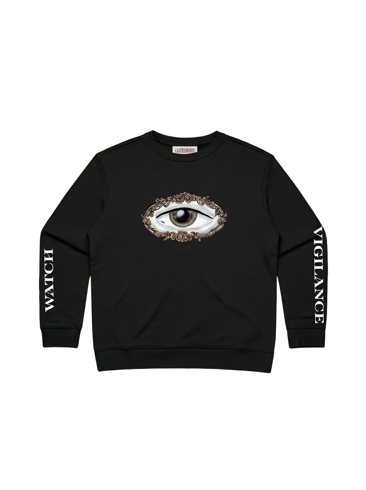 Vigilans Crewneck in black, women's cut