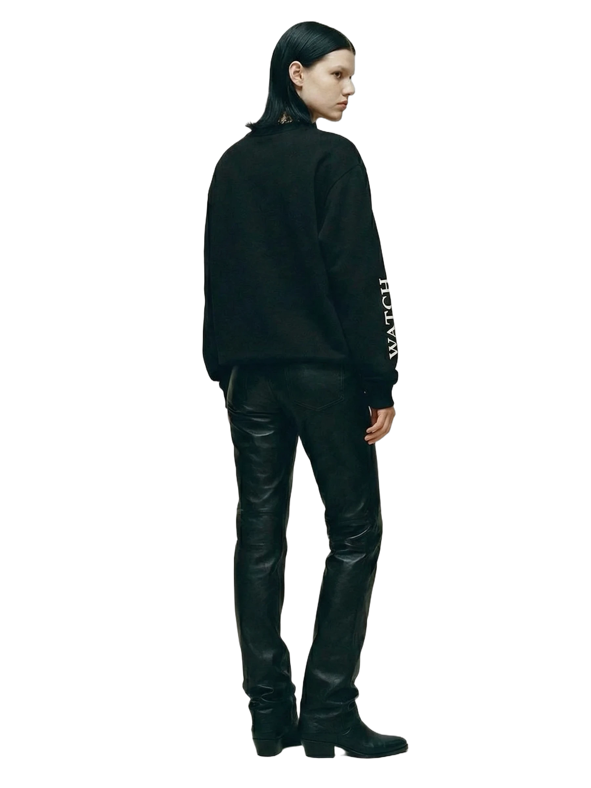 Vigilans Crewneck in black, women's cut