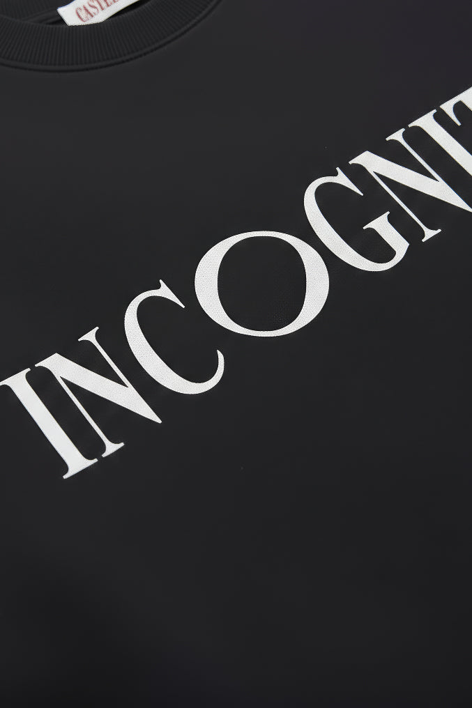 Incognito Crewneck in black, men's cut