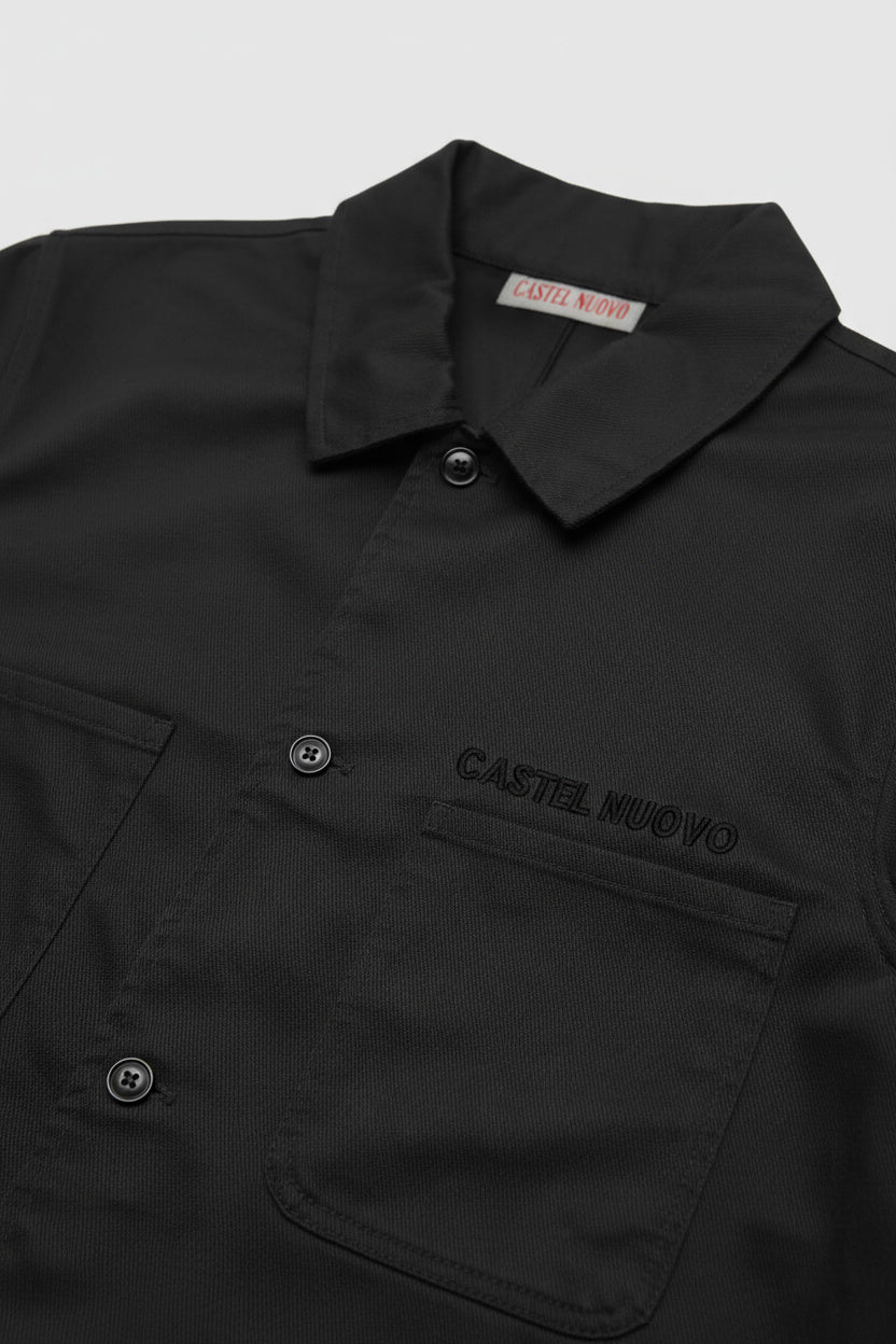 Archivio Jacket in black, print detail